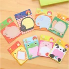 Korean Creative Stationery Cute Memo Pad, Cartoon ZOO Animal Paradise Removable Fancy Sticky Note