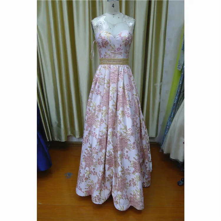 Factory direct sell flower jacquard sweetheart strapless prom dress for women 
Factory direct sell flower jacquard sweetheart strapless prom dress for women