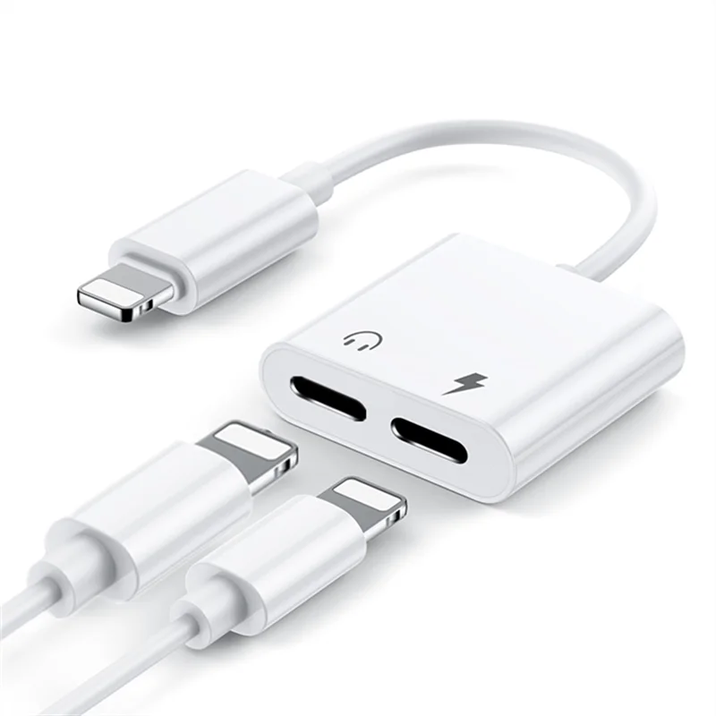 Compatible with IPhone Dual Adapter 2 in 1 Audio Adapter Charger Cable Dual lightning headphone jack adapter with audio & charge
Compatible with IPhone Dual Adapter 2 in 1 Audio Adapter Charger Cable Dual lightning headphone jack adapter with audio & charge