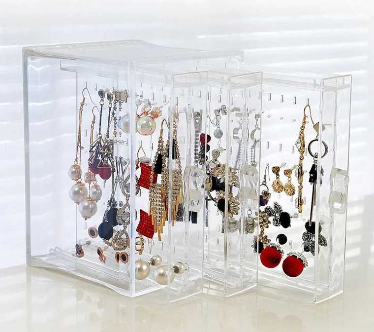Hot Sale Clear Cosmetic Earrings Display Holder Plastic Jewelry Display Stand, As the picture shown
Hot Sale Clear Cosmetic Earrings Display Holder Plastic Jewelry Display Stand, As the picture shown