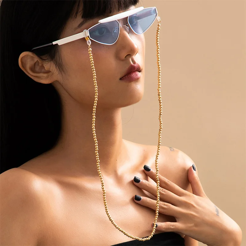 New fashion 2021 Women sunglasses chain holder CCB beads glasses anti-slip chain wholesale
New fashion 2021 Women sunglasses chain holder CCB beads glasses anti-slip chain wholesale