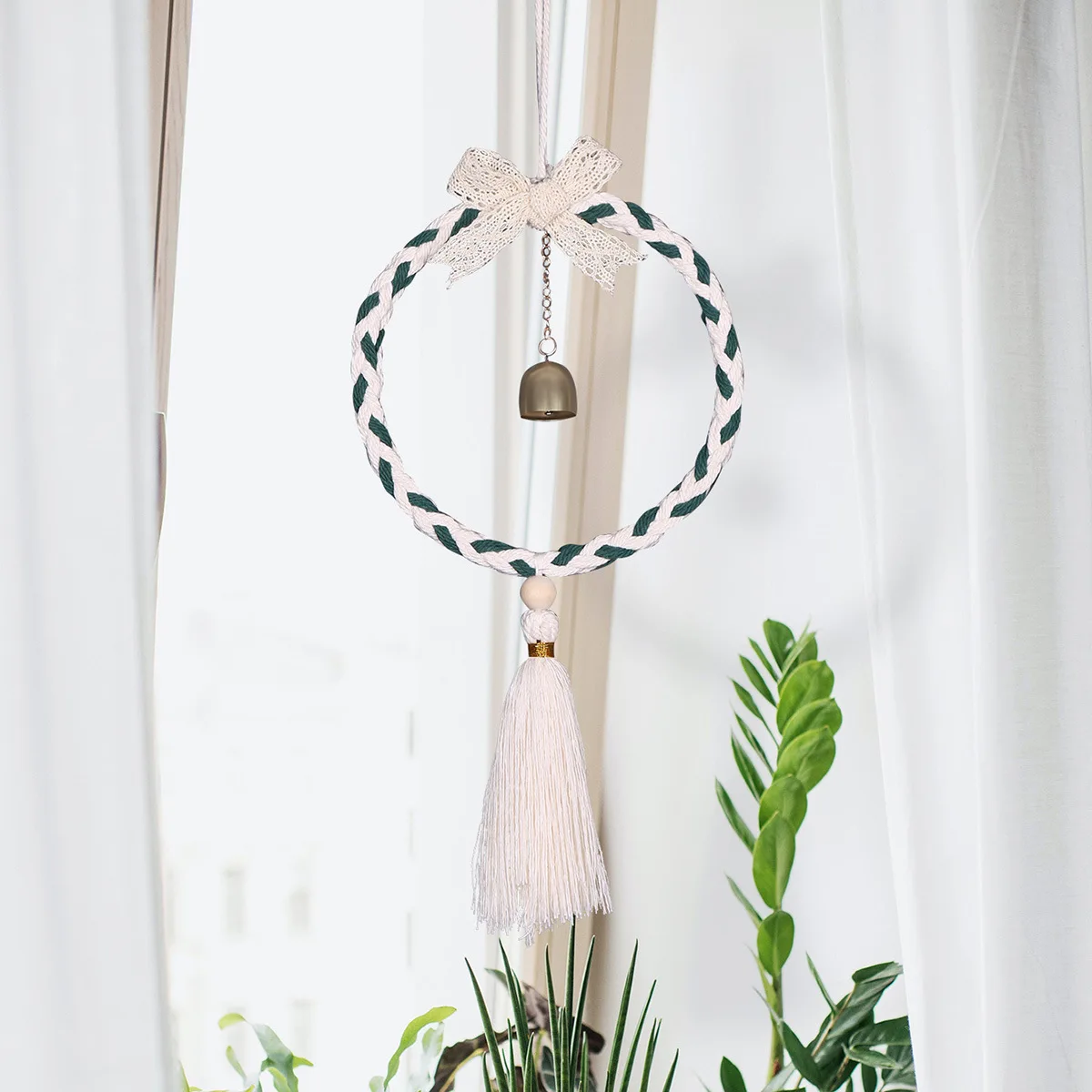 Bowknot Wind Chimes Macrame Tassel Wall Hanging Rustic Window Decor Christmas Home Ornaments
Bowknot Wind Chimes Macrame Tassel Wall Hanging Rustic Window Decor Christmas Home Ornaments