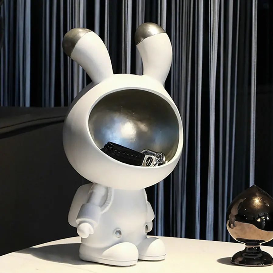 Home porch decoration key astronaut metal tray creative space rabbit storage ornaments
Home porch decoration key astronaut metal tray creative space rabbit storage ornaments