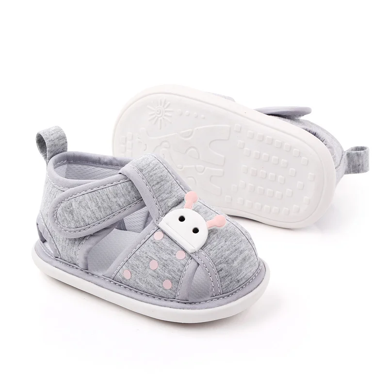 Cute Cartoon Design Baby Shoes Boy Girl Rubber Sole Walking Shoes Newborn Shoes factory