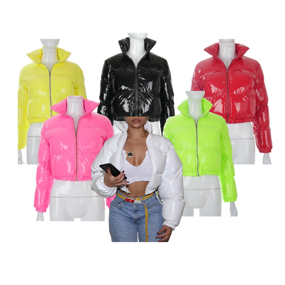 2021 Women's Bubble Down Jacket Coats Shiny PU Leather Zipper Front Short Cotton Puffer Bubble Winter Coat Jacket for Women
2021 Women's Bubble Down Jacket Coats Shiny PU Leather Zipper Front Short Cotton Puffer Bubble Winter Coat Jacket for Women