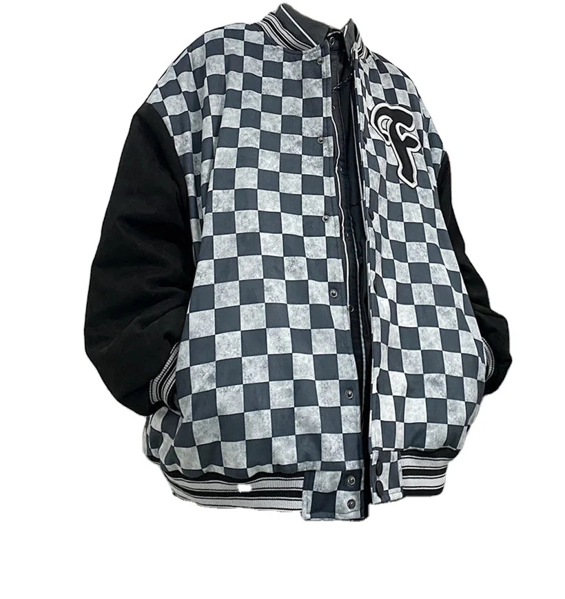 2021 New Vintage Check Print Patchwork Baseball Jacket Mens High-quality Stylish Letterman Jacket Bomber Jacket
2021 New Vintage Check Print Patchwork Baseball Jacket Mens High-quality Stylish Letterman Jacket Bomber Jacket