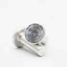 China Custom made special stainless steel flat head shoulder wheel rivets for automobile