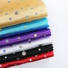 polyester satin 6mm sequin fabric also can do interlock 2mm loose round sequins