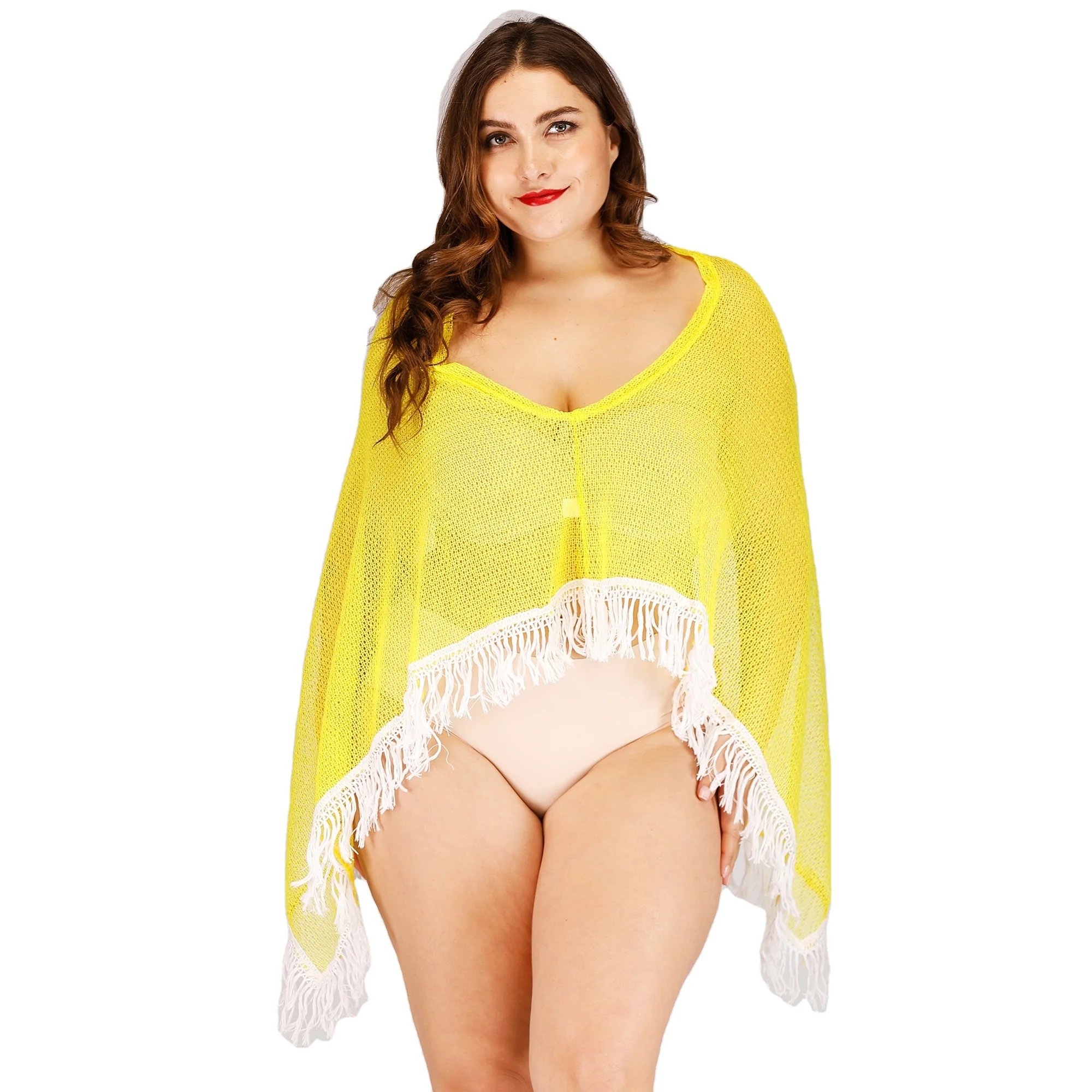 Plus Size Women Irregular Off Shoulder Cotton Long Tassel Beach Cover Up Tops Blouse Sexy 
Plus Size Women Irregular Off Shoulder Cotton Long Tassel Beach Cover Up Tops Blouse Sexy