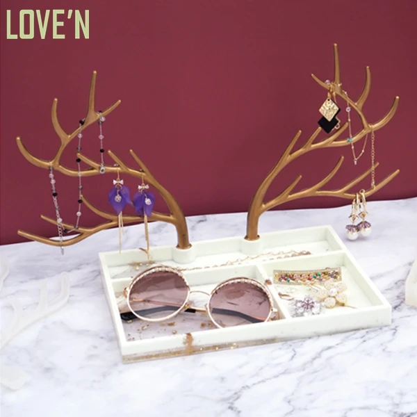 LOVE'N LV249T Christmas elk Necklace Display Ear Ring Storage Jewelry Organizer plate mould Square Rolling Tray Resin mold
LOVE'N LV249T Christmas elk Necklace Display Ear Ring Storage Jewelry Organizer plate mould Square Rolling Tray Resin mold