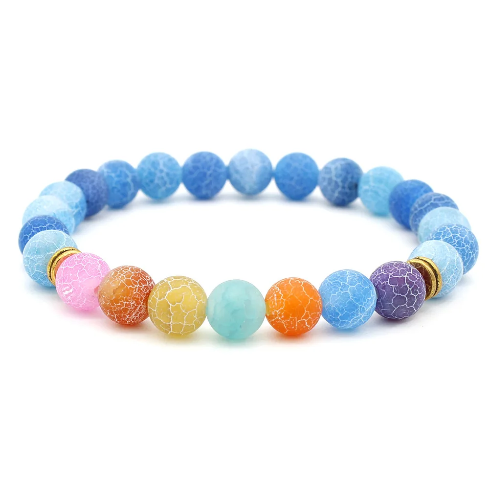 8mm Agate Beads Stretch Bracelet Natural Colorful Agate 7 Chakra Yoga Beaded Bracelet
8mm Agate Beads Stretch Bracelet Natural Colorful Agate 7 Chakra Yoga Beaded Bracelet