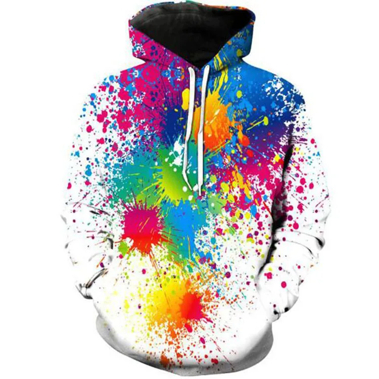 Fashion Rainbow Men Hooded Sweatshirt Casual Paint Splatter Tie dye 3D All Over Print Hip Hop Pullover Unisex Hoodie
Fashion Rainbow Men Hooded Sweatshirt Casual Paint Splatter Tie dye 3D All Over Print Hip Hop Pullover Unisex Hoodie