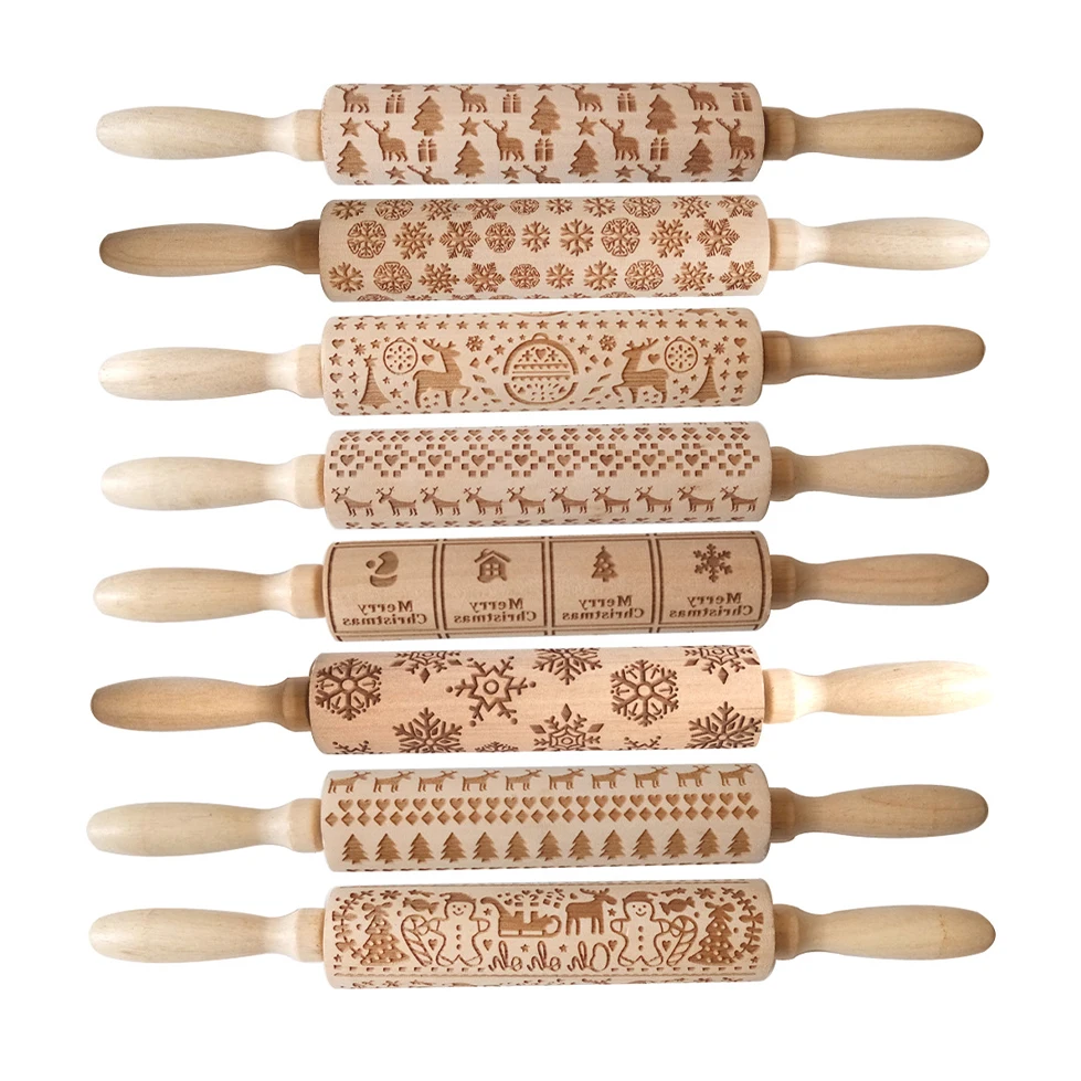 hot selling baking tools wooden embossed mini small wooden christmas print olive wood rolling pin
hot selling baking tools wooden embossed mini small wooden christmas print olive wood rolling pin