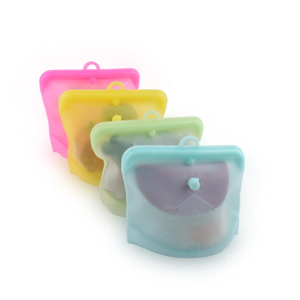 New Type Freezer Bags Self-seal Vacuum Food Grade Reusable Silicon Food Storage Bag for Kitchen Silicone Bag, Customized color
New Type Freezer Bags Self-seal Vacuum Food Grade Reusable Silicon Food Storage Bag for Kitchen Silicone Bag, Customized color
