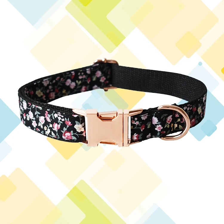 Floral Dog Bow Tie Cotton Rose Gold Metal Buckle Luxury Dog Collars And Leashes Pet Dog Collar
Floral Dog Bow Tie Cotton Rose Gold Metal Buckle Luxury Dog Collars And Leashes Pet Dog Collar
