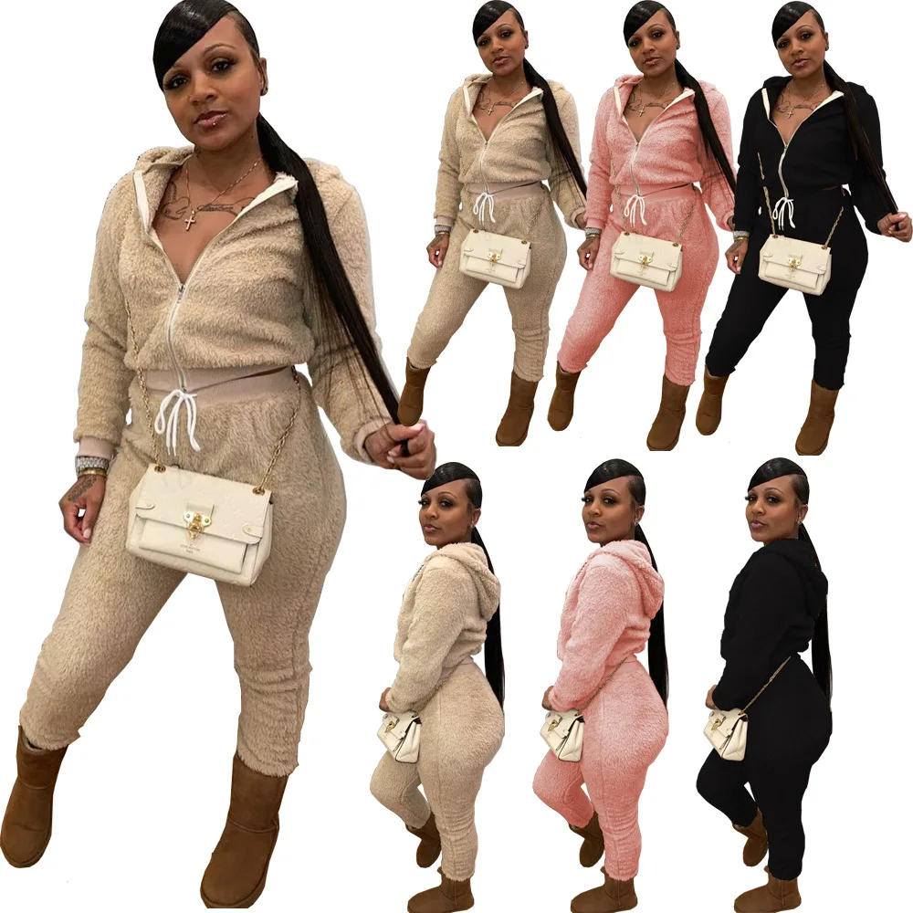 EB-20121042 Trendy Women Sets Two Piece Women Tracksuit Hoodie And Sweatpants 2 Piece Fleece Set Winter Fall Sets Women Clothing
EB-20121042 Trendy Women Sets Two Piece Women Tracksuit Hoodie And Sweatpants 2 Piece Fleece Set Winter Fall Sets Women Clothing
