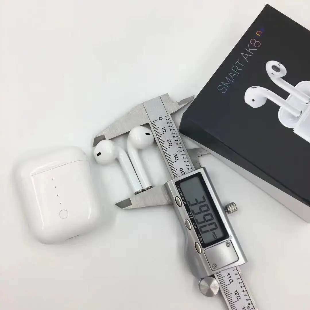 5.0 Touch TWS smart AK8 Wireless Earphone Mini Headset Auto Pair Earbuds Pop-up window ear detection support wireless charging - ANKUX.COM