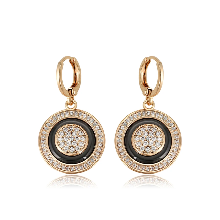 99020 Xuping Fashion High Quality 18K Gold Plated Ceramic element two-tone earrings
99020 Xuping Fashion High Quality 18K Gold Plated Ceramic element two-tone earrings