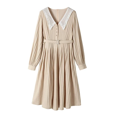 Lace Peter Pan Collar Slim Cutting Below Midi Elegant Long Sleeve Vestido Autumn 2021 Vintage Women Retro 1950s 60s Dresses
Lace Peter Pan Collar Slim Cutting Below Midi Elegant Long Sleeve Vestido Autumn 2021 Vintage Women Retro 1950s 60s Dresses