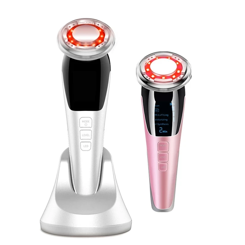 EMS LED light therapy Sonic Vibration Wrinkle Remover Facial Massage With Charger base
EMS LED light therapy Sonic Vibration Wrinkle Remover Facial Massage With Charger base
