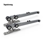 2020 hot selling heavy Duty track rail double wheel wooden aluminium hanger hanging roller sliding door wheels