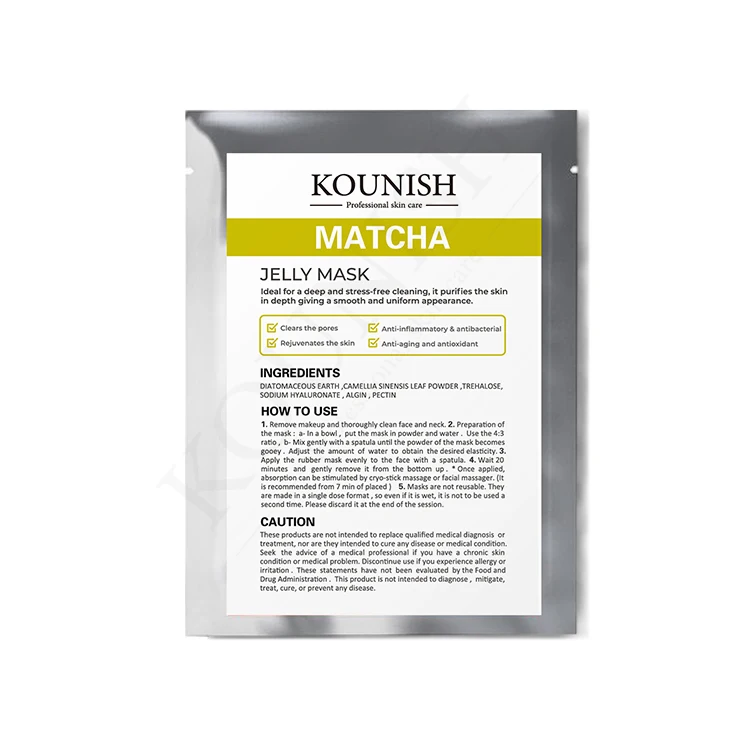 Wholesale Korean Moisturizing Whitening Modeling Peeling Off Matcha Jelly facial Mask Powder, White
Wholesale Korean Moisturizing Whitening Modeling Peeling Off Matcha Jelly facial Mask Powder, White