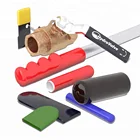 Round and flat rectangular soft vinyl handle grip cap