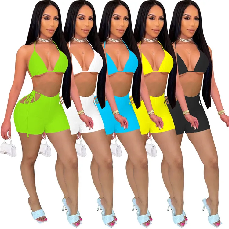 Sexy Hollow Cut Out Female Beachwear Bikini Top and Shorts Womens Swimming Suit for Women 2021 Swimwear, As picture
Sexy Hollow Cut Out Female Beachwear Bikini Top and Shorts Womens Swimming Suit for Women 2021 Swimwear, As picture