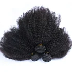 16 18 20 Wholesale 3 Bundles Deal Virgin Peruvian Weave Afro Kinky Curly Hair 8A Grade For Sale