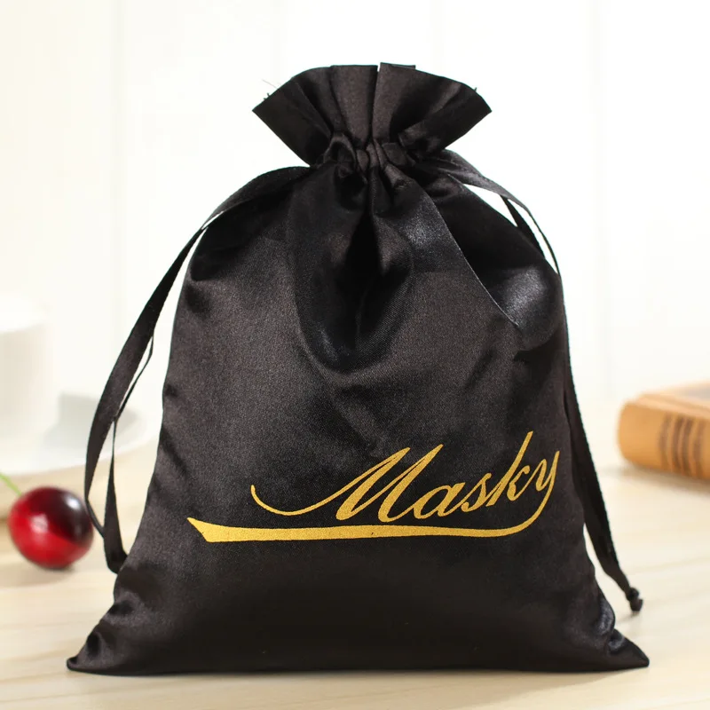 Wholesale Eco-friendly Black Wig Packaging Drawstring Rope Bag With Logo, Customized color
Wholesale Eco-friendly Black Wig Packaging Drawstring Rope Bag With Logo, Customized color