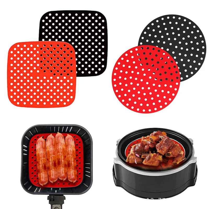 Air Fryer Liners Accessories for Kitchen Making Food, Reusable Non-Stick Silicone Mats, Square & Round Deep Fryer Parts
Air Fryer Liners Accessories for Kitchen Making Food, Reusable Non-Stick Silicone Mats, Square & Round Deep Fryer Parts