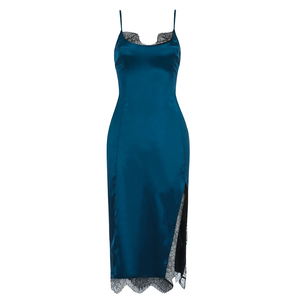 2021 New Blue long satin lace sleeves prom dress multicolor available evening dresses fashion lace simple custom OEM, Custom made
2021 New Blue long satin lace sleeves prom dress multicolor available evening dresses fashion lace simple custom OEM, Custom made