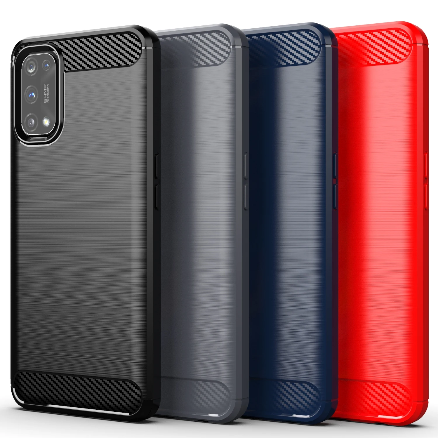 Fiber carbon Soft Silicone TPU shockproof protective Phone case back cover For Realme 7 Pro case, 4 colors
Fiber carbon Soft Silicone TPU shockproof protective Phone case back cover For Realme 7 Pro case, 4 colors