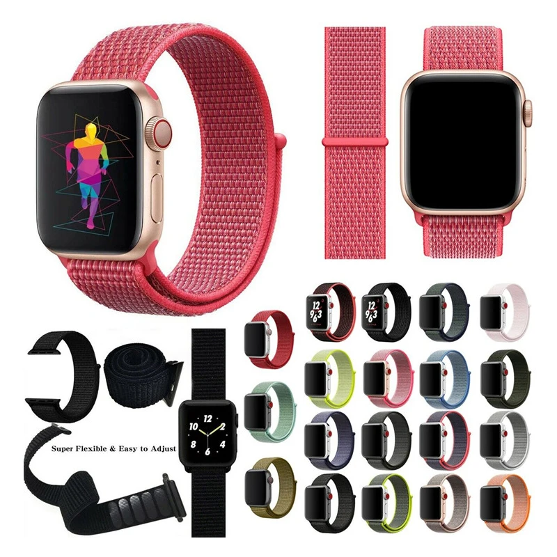 HuaMJ Nylon Watch Band Nylon Loop Watch Band 44mm Strap For Nylon Apple Watch Bands, 30 colors or custom
HuaMJ Nylon Watch Band Nylon Loop Watch Band 44mm Strap For Nylon Apple Watch Bands, 30 colors or custom