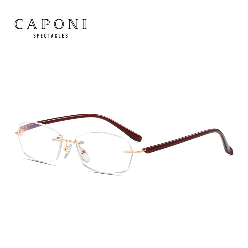 Caponi New Products 2021 Rimless Anti Blue Light Blocking Plastic Eyewear Women Gafas De Lectura Optical Reading Glasses, 2 colors
Caponi New Products 2021 Rimless Anti Blue Light Blocking Plastic Eyewear Women Gafas De Lectura Optical Reading Glasses, 2 colors