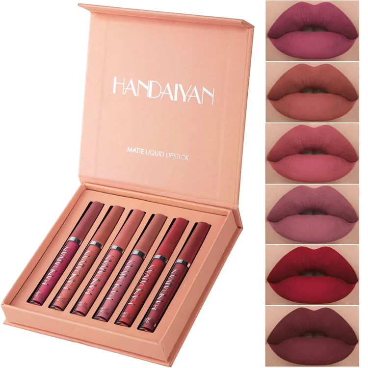 6Pcs Matte Liquid Lipstick Kit Long-Lasting Waterproof Nude Private Label Lip Gloss Set For Women Makeup, Multi-colored
6Pcs Matte Liquid Lipstick Kit Long-Lasting Waterproof Nude Private Label Lip Gloss Set For Women Makeup, Multi-colored