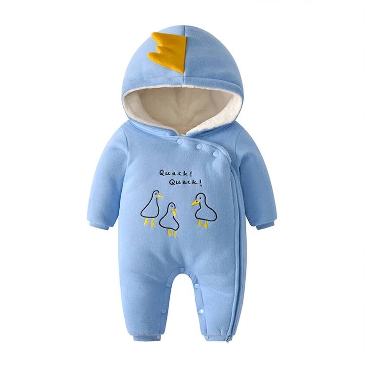 Autumn and winter baby clothes newborn Jumpsuit climbing suit double layer hooded boys' and girls' baby Jumpsuit, Green/blue/pink/brown 
Autumn and winter baby clothes newborn Jumpsuit climbing suit double layer hooded boys' and girls' baby Jumpsuit, Green/blue/pink/brown