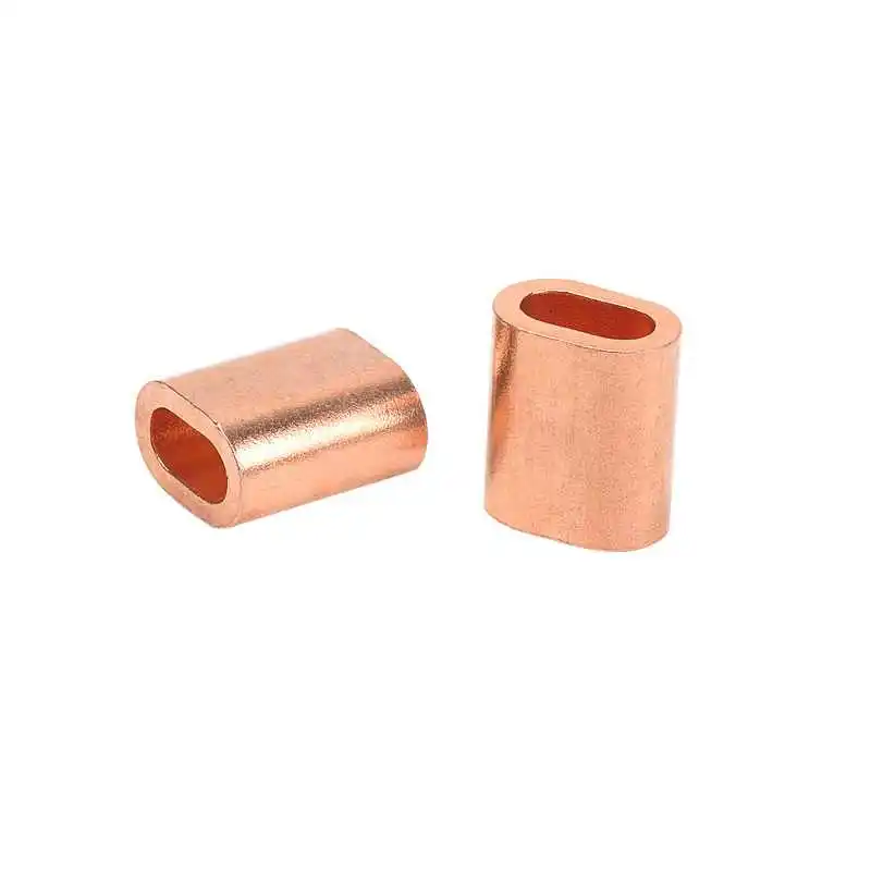 Copper Oval Wire Rope Clips Copper Oval Wire Rope Clips Copper Crimping Sleeves 1000pcs for a bag
Copper Oval Wire Rope Clips Copper Oval Wire Rope Clips Copper Crimping Sleeves 1000pcs for a bag