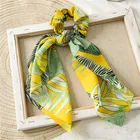 Hair Scrunchies Silk Elastic Hair Bands Hair Scarf Ponytail Holder Scrunchy Ties for Women Girls