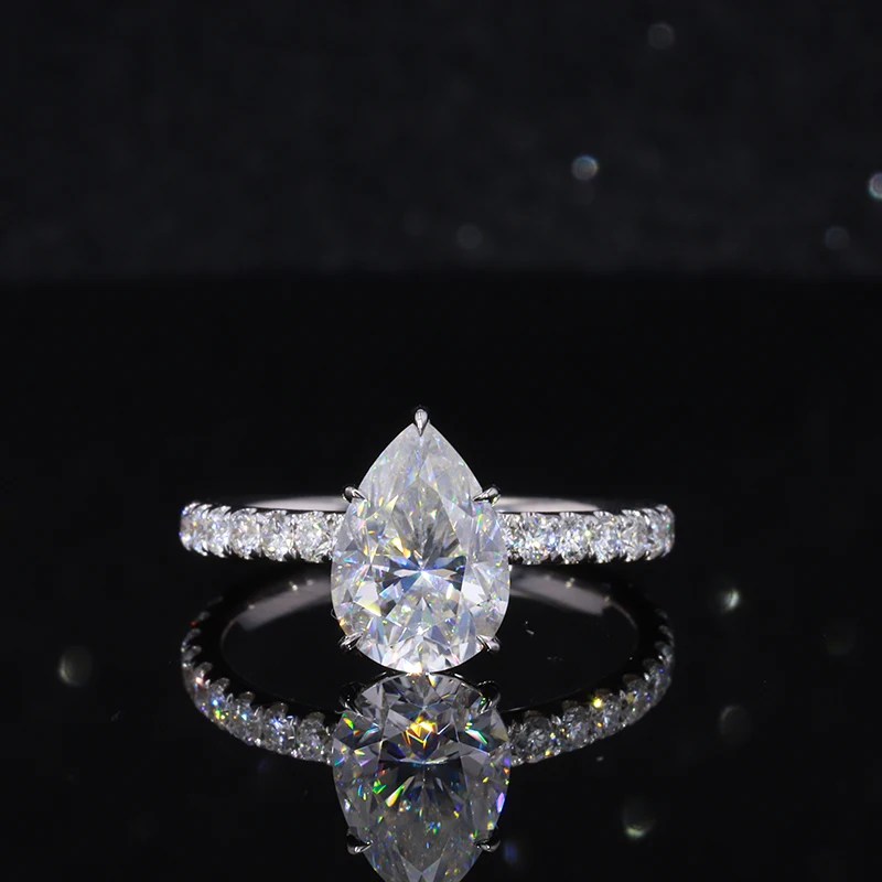 5 Prong Pear Shape Lovely Ring Engagement Wedding Rings Set Jewelry for Women White Gold Engagement Bands or Rings Moissanite
5 Prong Pear Shape Lovely Ring Engagement Wedding Rings Set Jewelry for Women White Gold Engagement Bands or Rings Moissanite