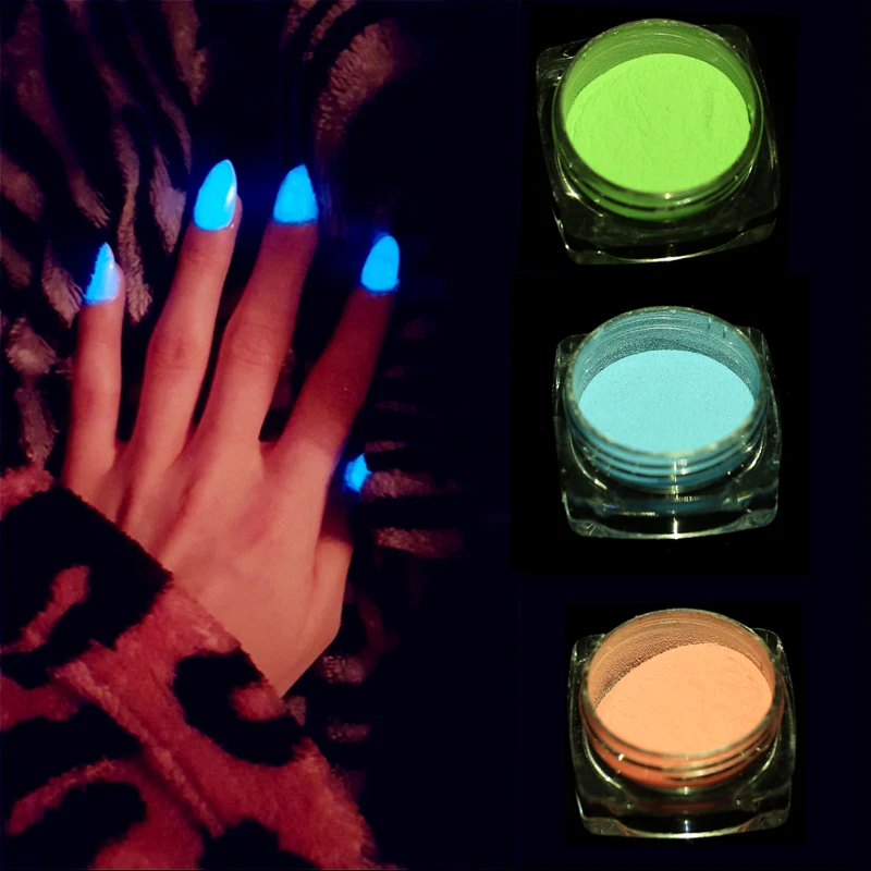 Luminous Pigment for Nail Art Green Blue Glowing in the dark Night glowing Dipping powder Acrylic Powder Nail Powder, 12 colors
Luminous Pigment for Nail Art Green Blue Glowing in the dark Night glowing Dipping powder Acrylic Powder Nail Powder, 12 colors