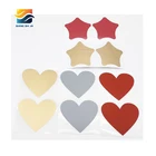 Customized Scratch Off Sticker Sweat-heart Size:60mm*70mm Colour: Gold, Red, Gray Scratch Off label