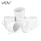 11oz eco ware V shape pure white ceramic porcelain coffee