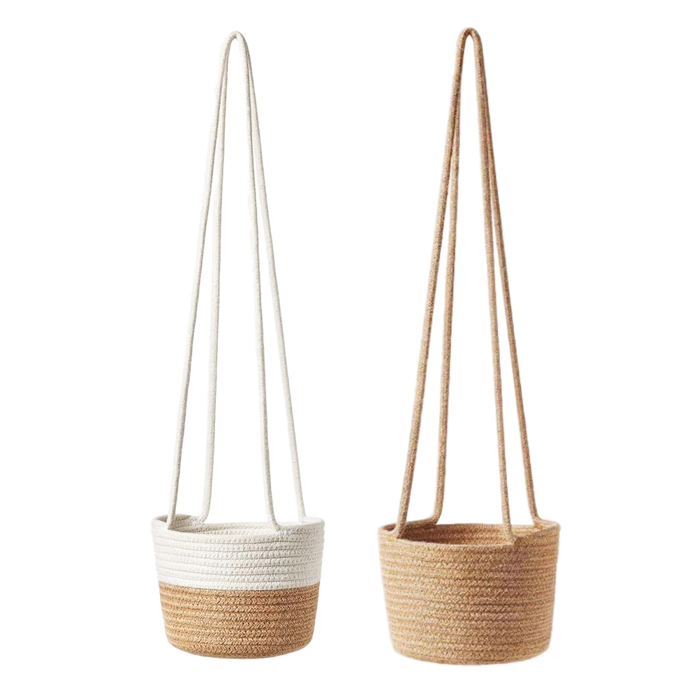 Plant Hangers Rope Hanging Planter Woven Hanging Planter Basket Decorative Flower Pot Holder for Home Decor
Plant Hangers Rope Hanging Planter Woven Hanging Planter Basket Decorative Flower Pot Holder for Home Decor