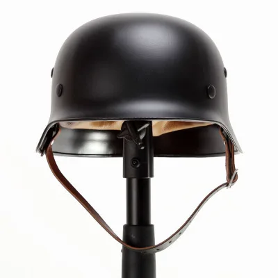Classic Reproduction M35 World War II German Pure Steel Helmet Halley Retro Riding Helmet, Black
Classic Reproduction M35 World War II German Pure Steel Helmet Halley Retro Riding Helmet, Black