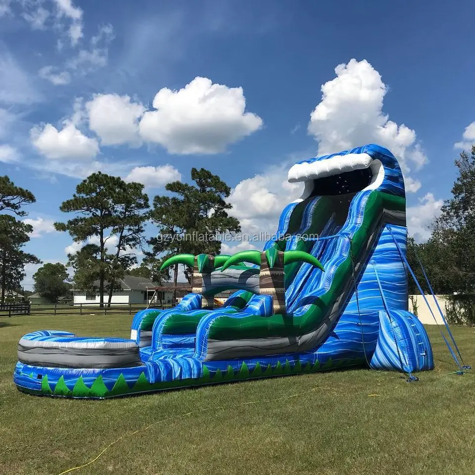 pvc material inflatable water slide