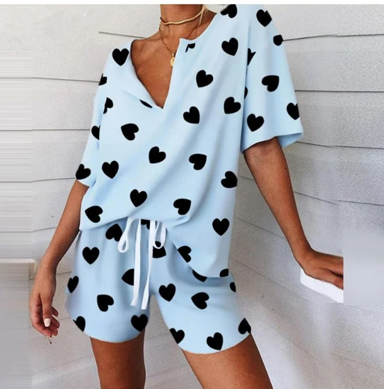 Pyjama Home wear new style comfortable Tie Dye Tee And Shorts Womens Pajama Set Sexy Pajamas For Women, Customized color
Pyjama Home wear new style comfortable Tie Dye Tee And Shorts Womens Pajama Set Sexy Pajamas For Women, Customized color