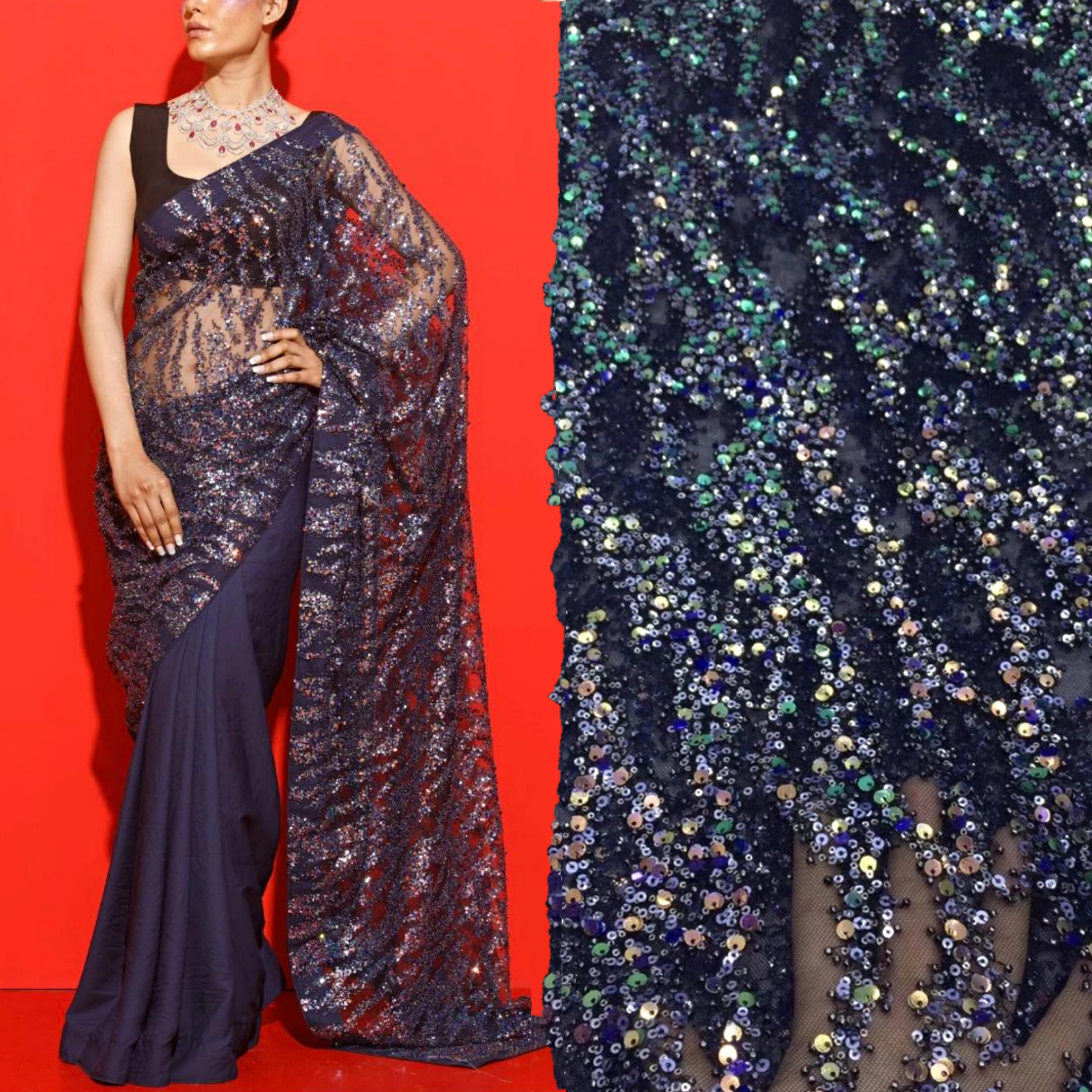High Quality wedding dress fabrics beaded and sequins swiss embroidered net mesh with sequins embroidery
High Quality wedding dress fabrics beaded and sequins swiss embroidered net mesh with sequins embroidery