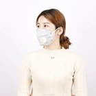 fashion disposable custom printed smoke dust activated carbon KN95 face mask with Valve
