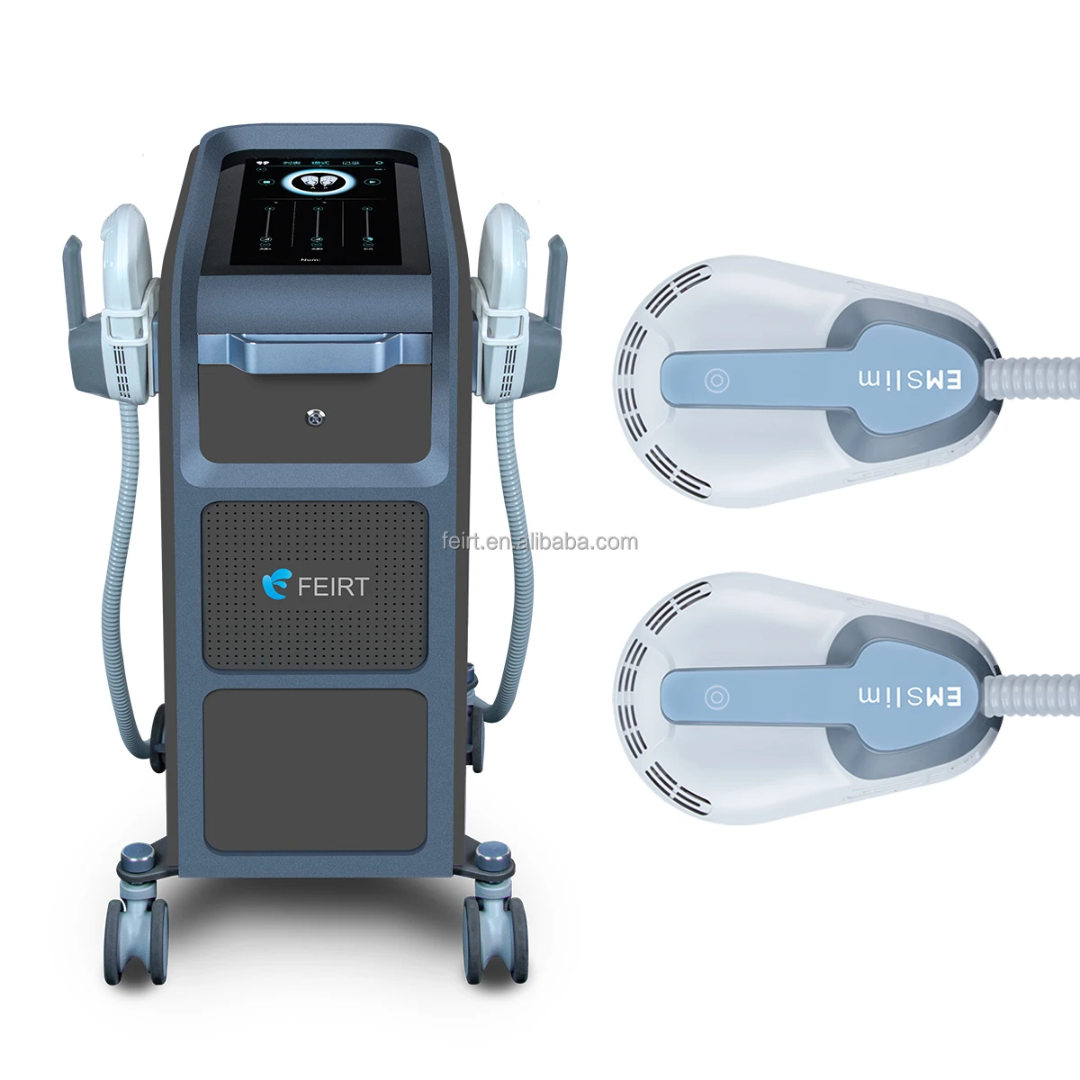 

4 Handles high intensity ems Teslasculpt muscle stimulator machine Pelvic Floor chair himet emslim neo RF for weight loss
